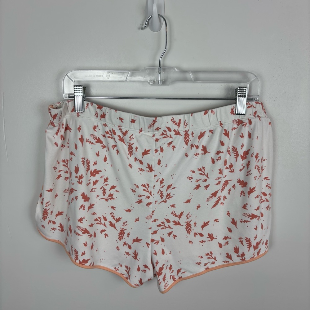LAKE Pajamas Short Set Peach & White Floral Size XLarge - Picture 13 of 13